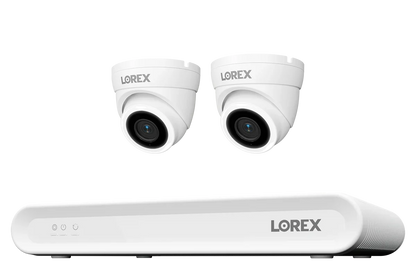 Lorex Connect V Series 4K 8-Channel Wired NVR System with V3 4K PoE Turret Cameras - 1TB (Cables not included)  CN301V3-TW2-8CH1T