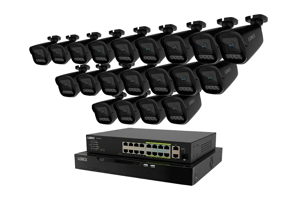 Lorex Connect X Series 4K 32-Channel Wired NVR System with X3 Bullet Security Cameras - 8TB (Cables not included)