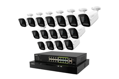 Lorex Connect X Series 4K 32-Channel Wired NVR System with X3 Bullet Security Cameras - 8TB (Cables not included)