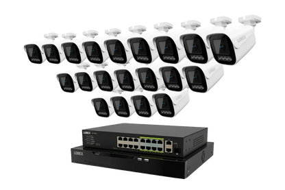 Lorex Connect X Series 4K 32-Channel Wired NVR System with X3 Bullet Security Cameras - 8TB (Cables not included)