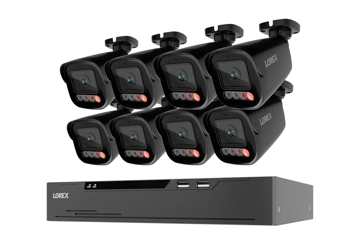 Lorex Connect X Series 4K 8-Channel Wired NVR System with X5 Bullet Security Cameras - 2TB (Cables not included)