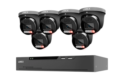 Lorex Connect X Series 4K 8-Channel Wired NVR System with X5 Turret Security Cameras - 2TB (Cables not included)