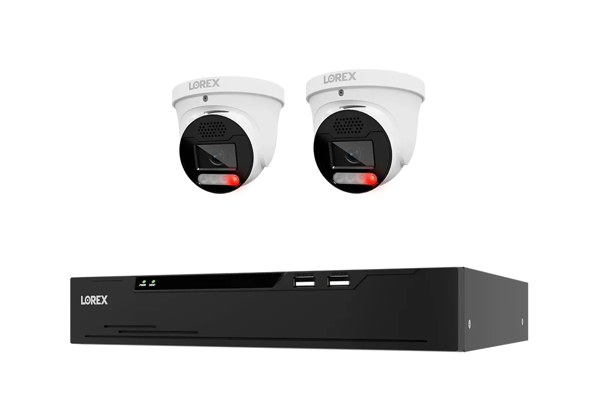 Lorex Connect X Series 4K 8-Channel Wired NVR System with X5 Turret Security Cameras - 2TB (Cables not included)