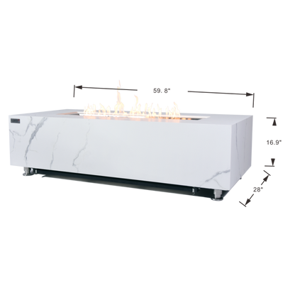 Carrara Fire Table Dimensions