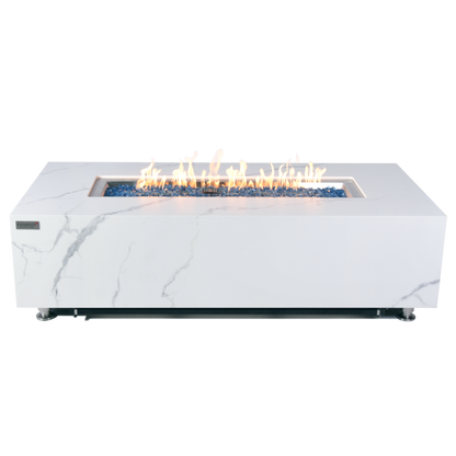 Carrara Fire Table with Flame