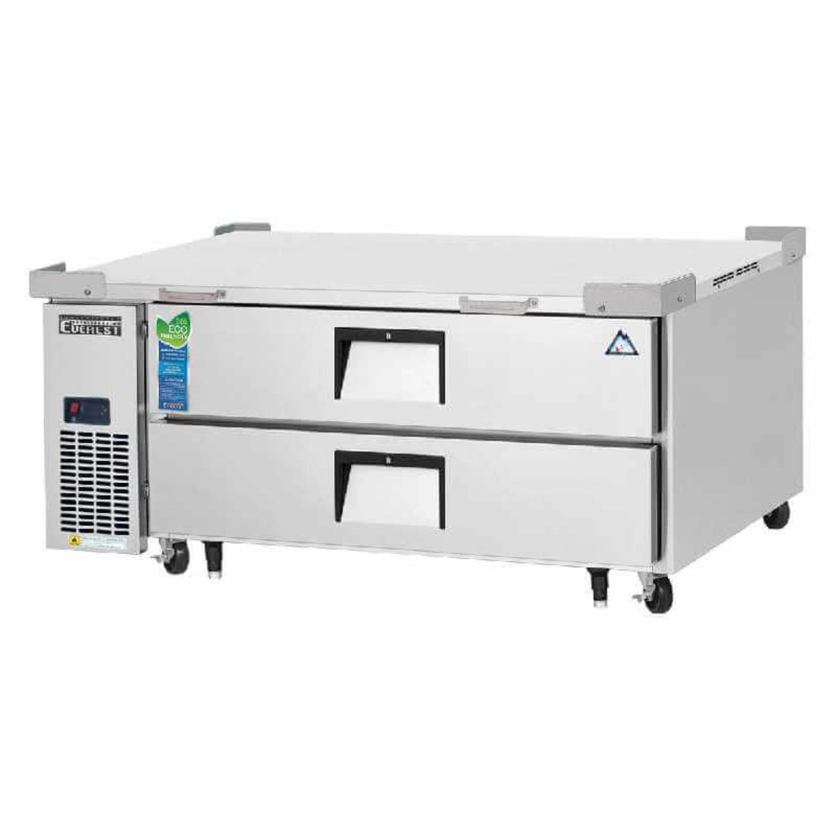 Everest - ECB48D2 Commercial 48" Chef Base Refrigerator 2 Drawers - ECB48D2