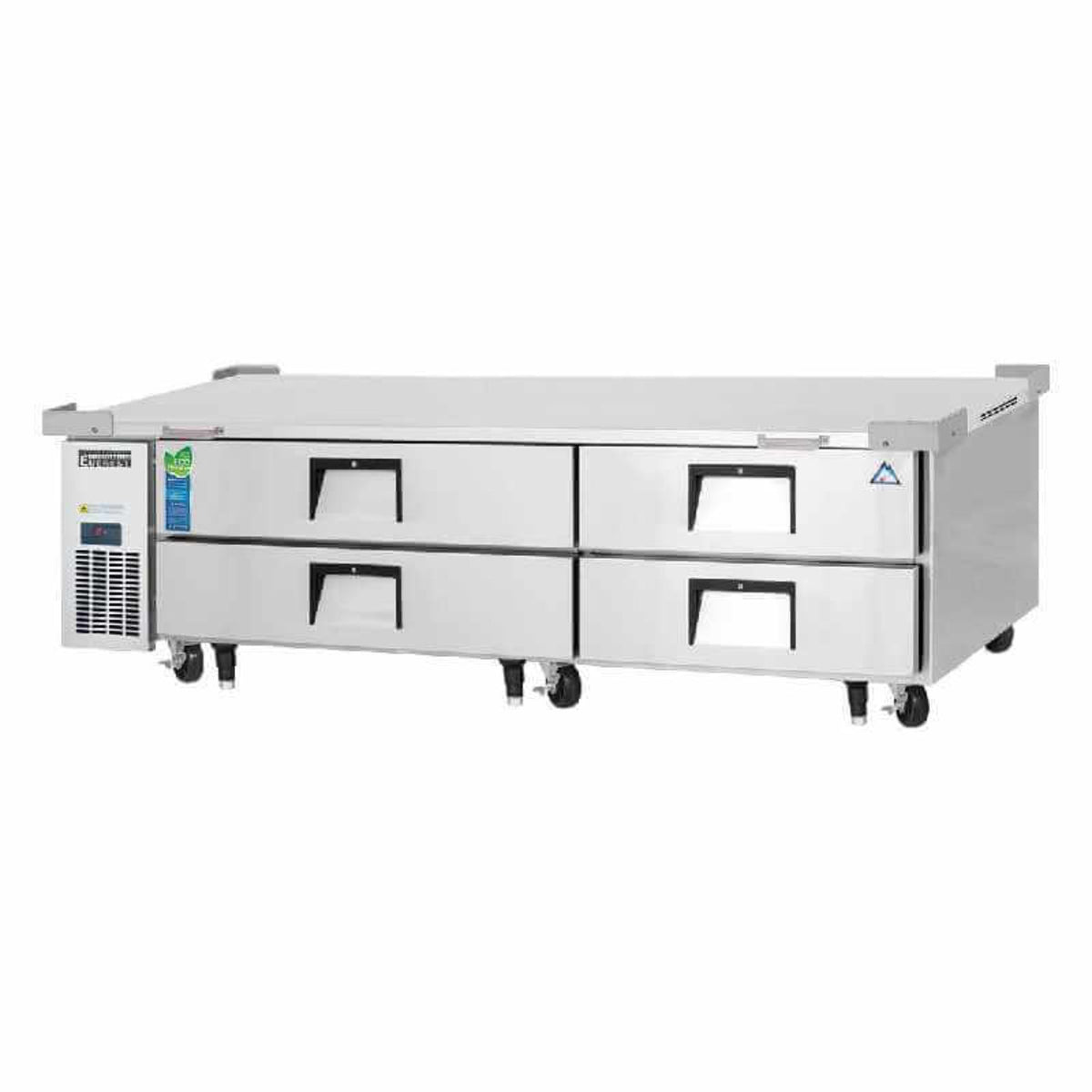 Everest - ECB82-86D4 Commercial 86" Chef Base Refrigerator 4 Drawers - ECB82-86D4