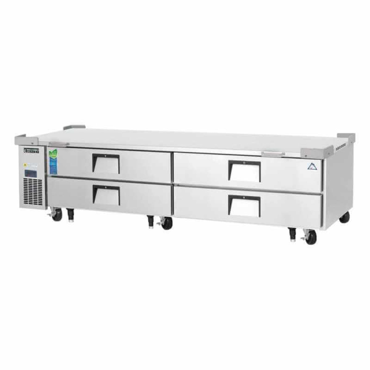 Everest - ECB82-86D4 Commercial 86" Chef Base Refrigerator 4 Drawers - ECB82-86D4