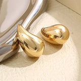 Gold Chunky Waterdrop Earrings