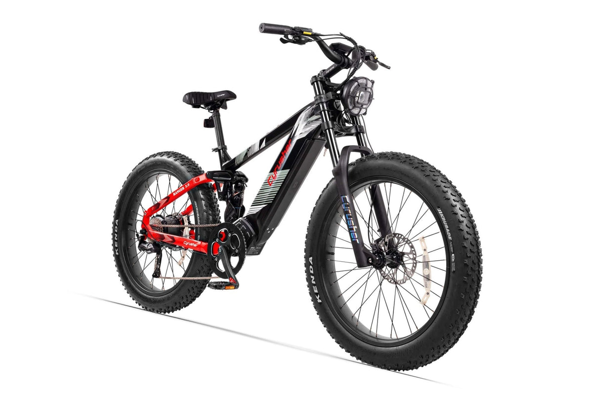 Cyrusher Ranger 2.0 Step-Over Full-Suspension E-Bike - US-RNGR2.0-WH