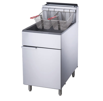 Chef AAA - TCF5-LPG Commercial 70lbs Liquid Propane Gas Fryer with 5 Tube Burners - TCF5-LPG