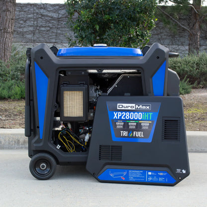 DuroMax 28,000 Watt V-Twin Tri Fuel Portable Digital Inverter Generator