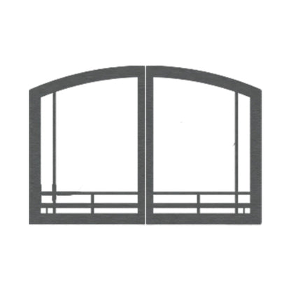 Empire - Door Sets for Breckenridge Select Vent Free Fireboxes - VBR32GMBL,