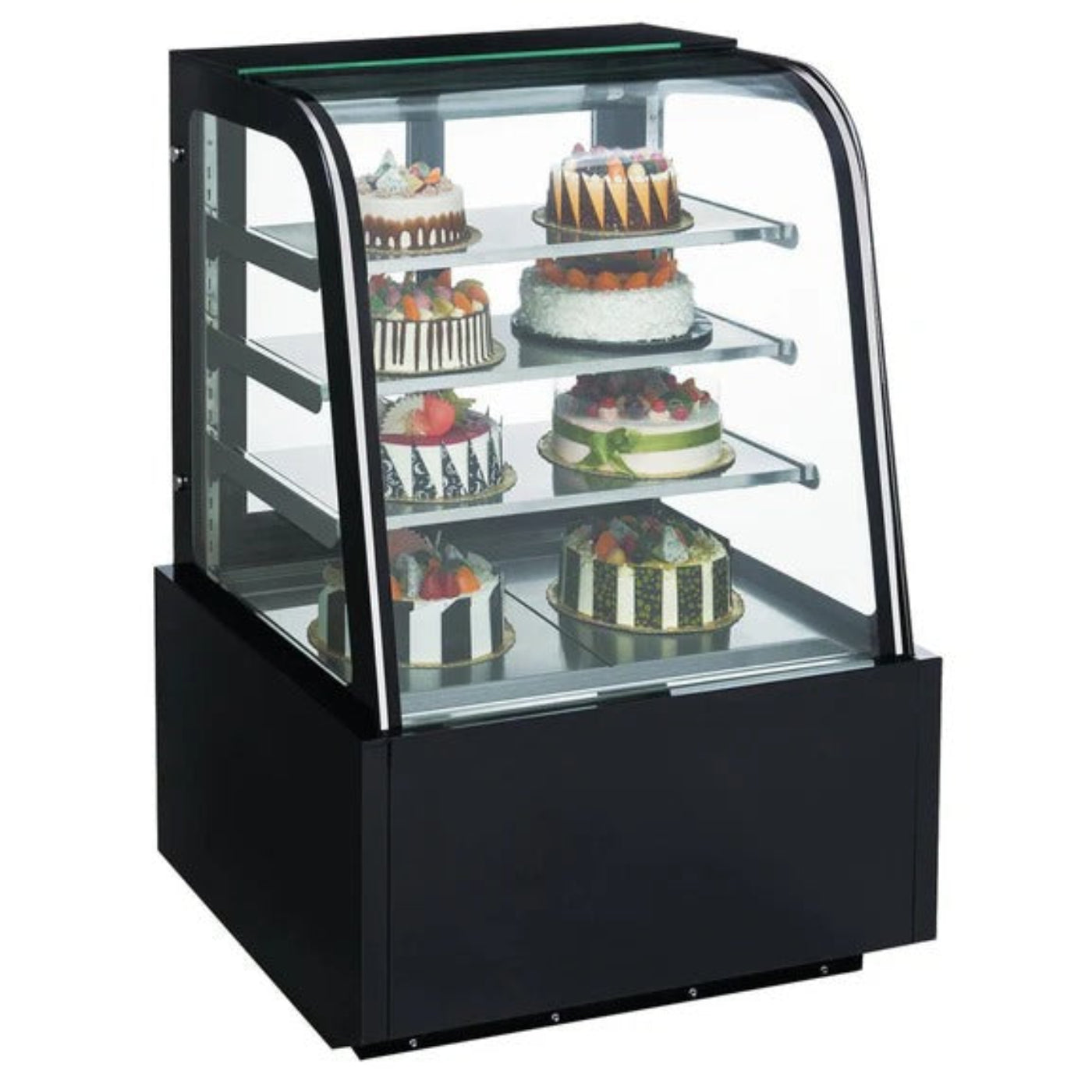 Dukers DDM36R-CB 36" Refrigerated Curved Glass Bakery Display Case - DDM36R-CB