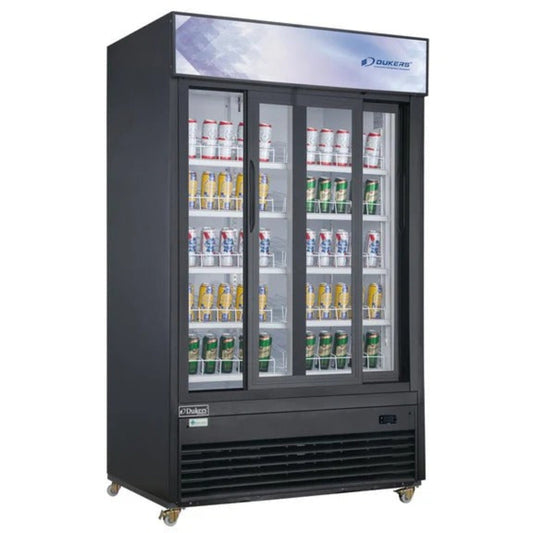 Dukers DSM-32SR 39" Two Glass Swing Door Merchandiser Refrigerator 33.29 Cu. Ft. - DSM-32SR