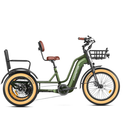 Addmotor 750W 48V Greattan L Trike Fat Tire Electric Bike - EB-ADD-GTL-NBL