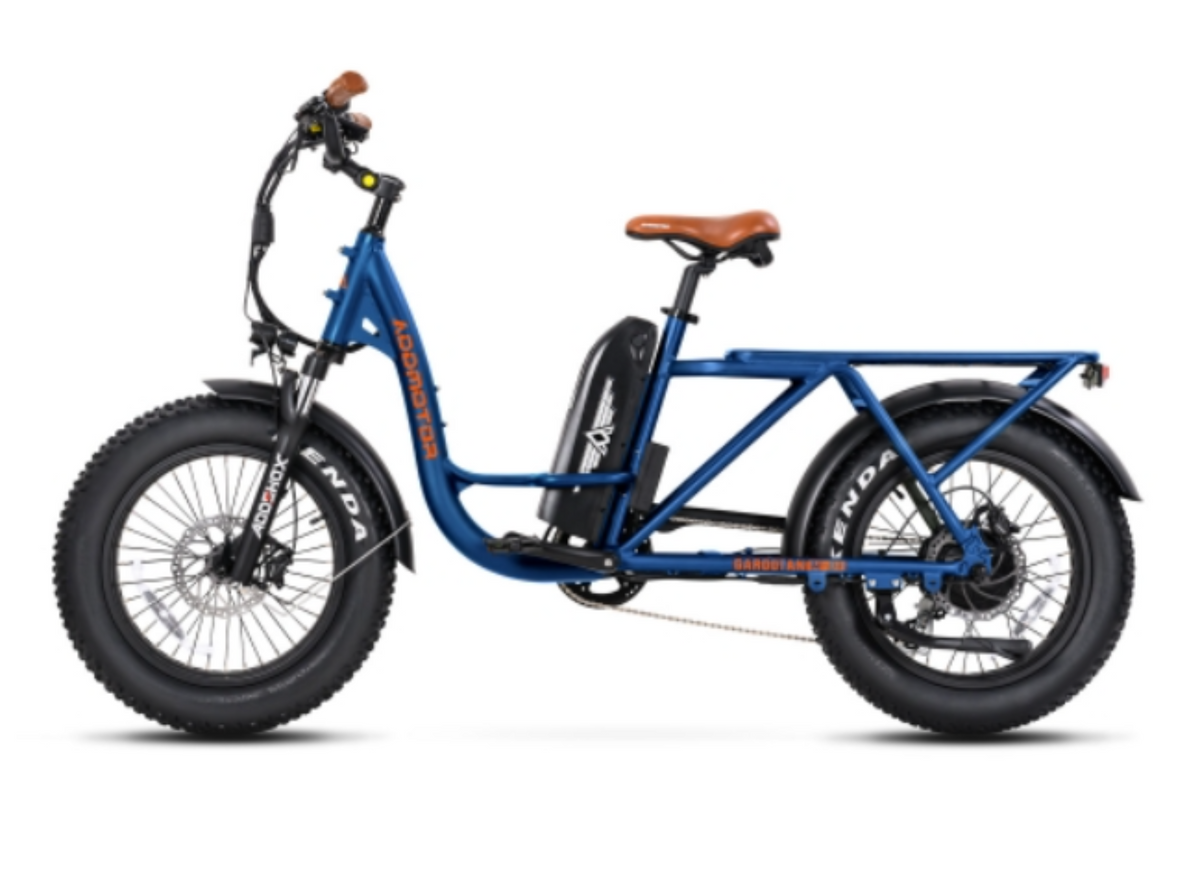 Addmotor 750W M-81 Step-Thru Cargo Electric Bike - EB-AM-M81-BLK