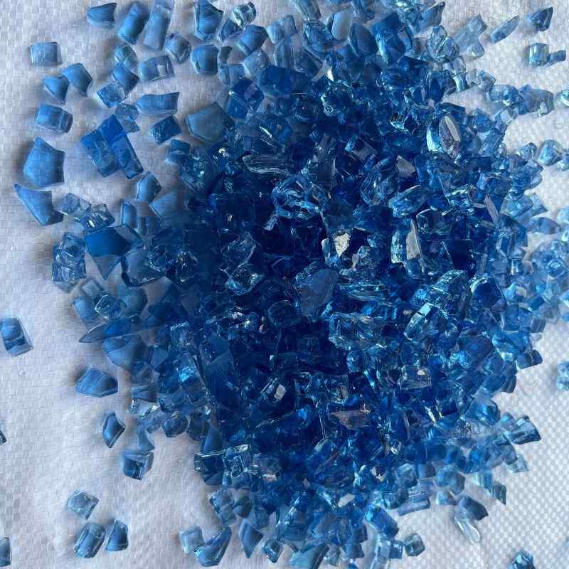 Elementi Carribean Blue Fire Glass -Fire Media