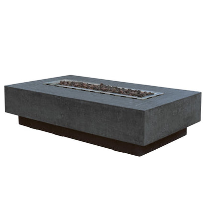 Elementi Hampton Fire Table Dark Gray Side View