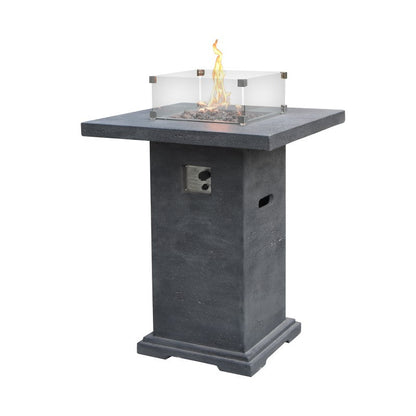 Elementi Montreal Fire Table DG Angled View