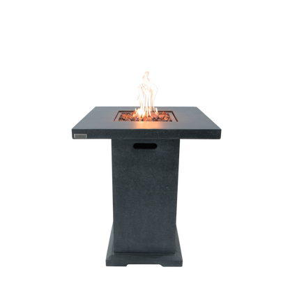Elementi Montreal Fire Table DG with Flame