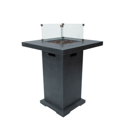 Elementi Montreal Fire Table DG with Wind Screen