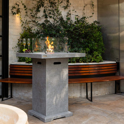 Elementi Montreal Fire Table LG Outdoor Setup