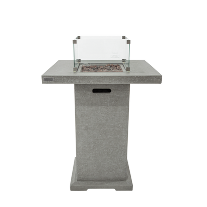 Elementi Montreal Fire Table LG with Wind Screen