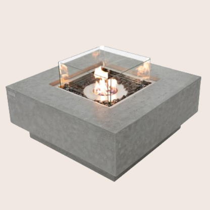 Elementi Manhattan Ethanol Fire Table flame wind