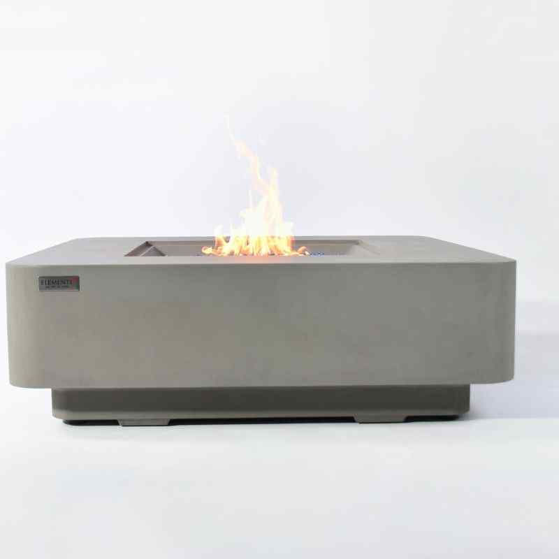 Elementi Plus Lucerne Fire Table Front view silo