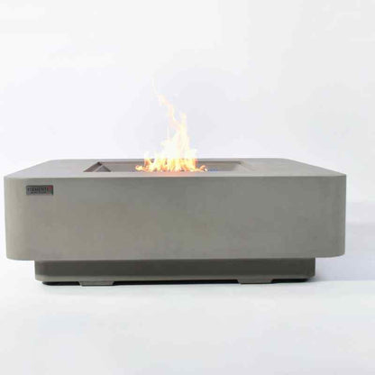 Elementi Plus Lucerne Fire Table Front view silo