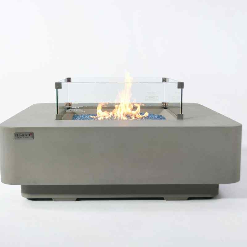 Elementi Plus Lucerne Fire Table Full Set Up Silo