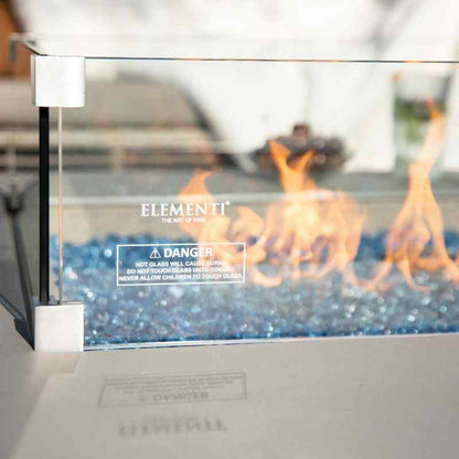 Elementi Plus Lucerne Fire Table With Flame Close up