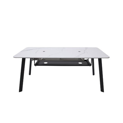 Elementi Plus Oslo Dining Fire Table Porcelain Lid