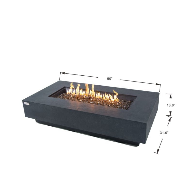 Elementi Plus Positano Fire Table Dimensions