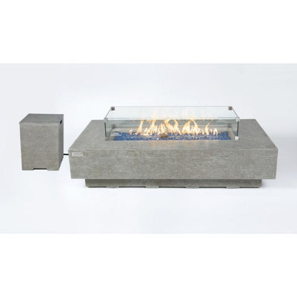 Elementi Plus Riviera Fire Table with Tank cover silo