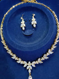 Emmaya Jewelry Set with Necklace & Cubic Zircon Stud Earrings