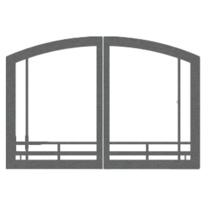 Empire Door Sets for Breckenridge Deluxe Vent Free Fireboxes - VFR32SMBL