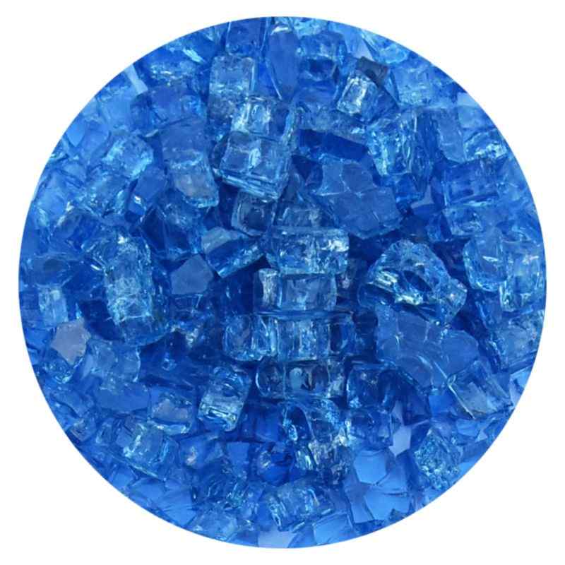 Fire Media Elementi Carribean Blue Fire Glass