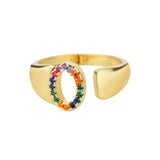 Adjustable Stainless Rainbow Ring for Women & Men