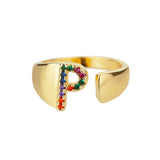 Adjustable Stainless Rainbow Ring for Women & Men