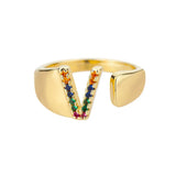 Adjustable Stainless Rainbow Ring for Women & Men