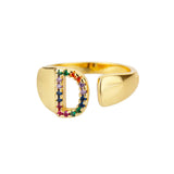 Adjustable Stainless Rainbow Ring for Women & Men