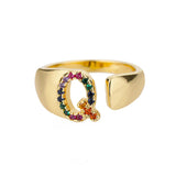 Adjustable Stainless Rainbow Ring for Women & Men