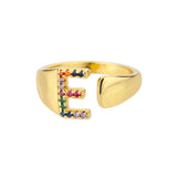 Adjustable Stainless Rainbow Ring for Women & Men