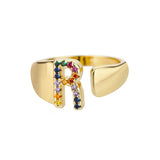 Adjustable Stainless Rainbow Ring for Women & Men