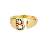 Adjustable Stainless Rainbow Ring for Women & Men