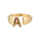 Adjustable Stainless Rainbow Ring for Women & Men