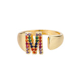 Adjustable Stainless Rainbow Ring for Women & Men