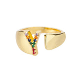 Adjustable Stainless Rainbow Ring for Women & Men